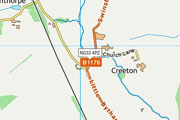 NG33 4PZ map - OS VectorMap District (Ordnance Survey) NG33 4PZ map - OS VectorMap District (Ordnance Survey)