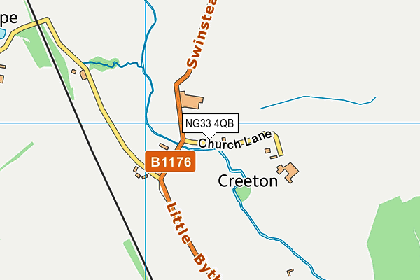 NG33 4QB map - OS VectorMap District (Ordnance Survey) NG33 4QB map - OS VectorMap District (Ordnance Survey)