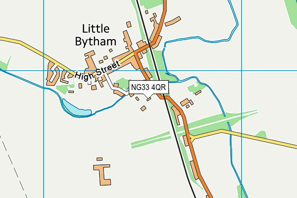NG33 4QR map - OS VectorMap District (Ordnance Survey) NG33 4QR map - OS VectorMap District (Ordnance Survey)