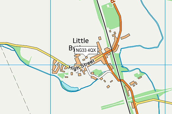 NG33 4QX map - OS VectorMap District (Ordnance Survey) NG33 4QX map - OS VectorMap District (Ordnance Survey)