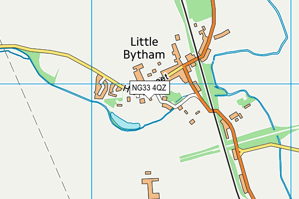 NG33 4QZ map - OS VectorMap District (Ordnance Survey) NG33 4QZ map - OS VectorMap District (Ordnance Survey)