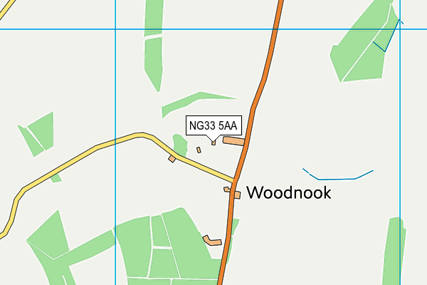 NG33 5AA map - OS VectorMap District (Ordnance Survey) NG33 5AA map - OS VectorMap District (Ordnance Survey)