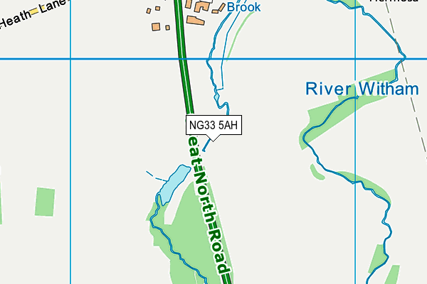 NG33 5AH map - OS VectorMap District (Ordnance Survey) NG33 5AH map - OS VectorMap District (Ordnance Survey)