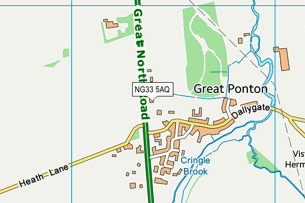 NG33 5AQ map - OS VectorMap District (Ordnance Survey) NG33 5AQ map - OS VectorMap District (Ordnance Survey)