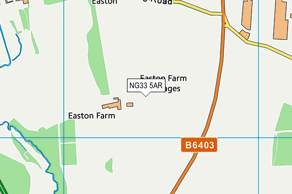 NG33 5AR map - OS VectorMap District (Ordnance Survey) NG33 5AR map - OS VectorMap District (Ordnance Survey)