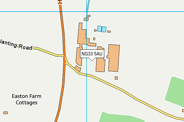 NG33 5AU map - OS VectorMap District (Ordnance Survey) NG33 5AU map - OS VectorMap District (Ordnance Survey)