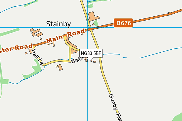 NG33 5BF map - OS VectorMap District (Ordnance Survey) NG33 5BF map - OS VectorMap District (Ordnance Survey)