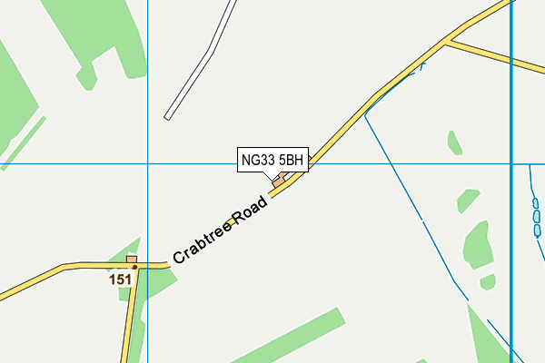 NG33 5BH map - OS VectorMap District (Ordnance Survey) NG33 5BH map - OS VectorMap District (Ordnance Survey)