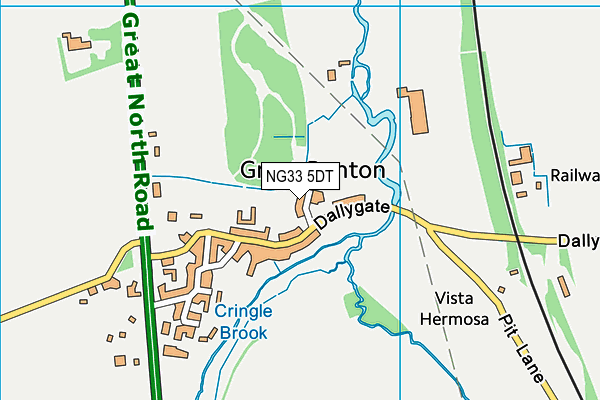 NG33 5DT map - OS VectorMap District (Ordnance Survey) NG33 5DT map - OS VectorMap District (Ordnance Survey)