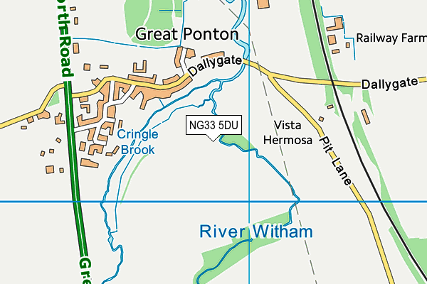 NG33 5DU map - OS VectorMap District (Ordnance Survey) NG33 5DU map - OS VectorMap District (Ordnance Survey)