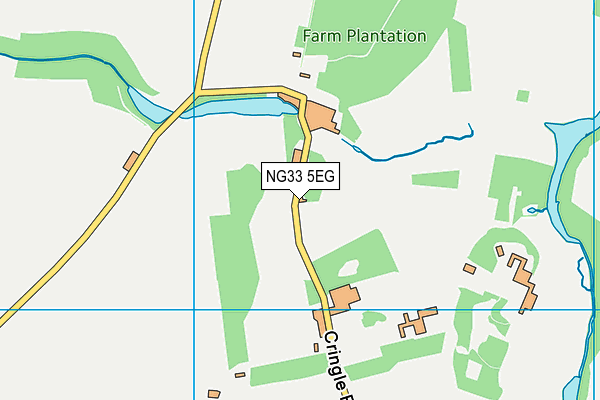 NG33 5EG map - OS VectorMap District (Ordnance Survey) NG33 5EG map - OS VectorMap District (Ordnance Survey)