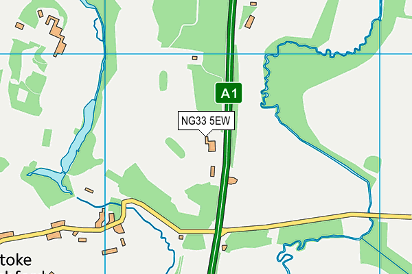 NG33 5EW map - OS VectorMap District (Ordnance Survey) NG33 5EW map - OS VectorMap District (Ordnance Survey)