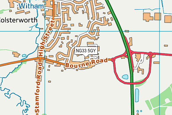 NG33 5GY map - OS VectorMap District (Ordnance Survey) NG33 5GY map - OS VectorMap District (Ordnance Survey)