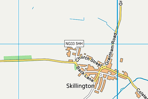 NG33 5HH map - OS VectorMap District (Ordnance Survey)