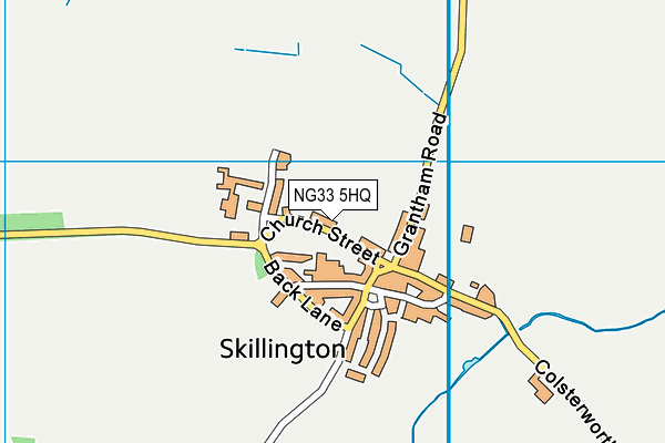 NG33 5HQ map - OS VectorMap District (Ordnance Survey)