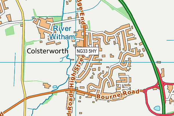 NG33 5HY map - OS VectorMap District (Ordnance Survey) NG33 5HY map - OS VectorMap District (Ordnance Survey)