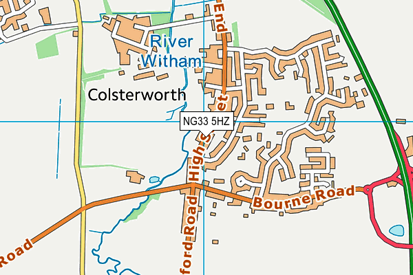 NG33 5HZ map - OS VectorMap District (Ordnance Survey) NG33 5HZ map - OS VectorMap District (Ordnance Survey)