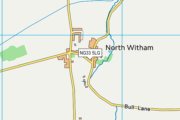 NG33 5LG map - OS VectorMap District (Ordnance Survey) NG33 5LG map - OS VectorMap District (Ordnance Survey)