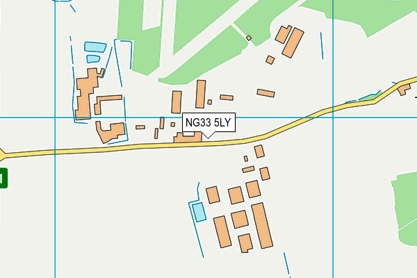 NG33 5LY map - OS VectorMap District (Ordnance Survey) NG33 5LY map - OS VectorMap District (Ordnance Survey)