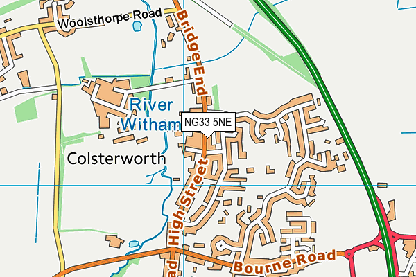 NG33 5NE map - OS VectorMap District (Ordnance Survey) NG33 5NE map - OS VectorMap District (Ordnance Survey)