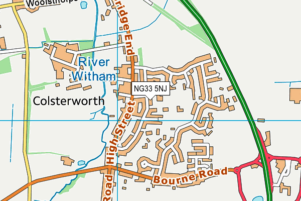 NG33 5NJ map - OS VectorMap District (Ordnance Survey) NG33 5NJ map - OS VectorMap District (Ordnance Survey)