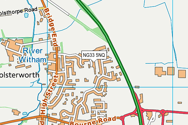 NG33 5NQ map - OS VectorMap District (Ordnance Survey) NG33 5NQ map - OS VectorMap District (Ordnance Survey)