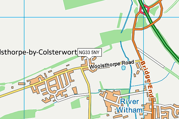 NG33 5NY map - OS VectorMap District (Ordnance Survey) NG33 5NY map - OS VectorMap District (Ordnance Survey)
