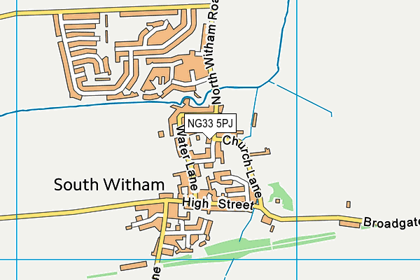 NG33 5PJ map - OS VectorMap District (Ordnance Survey) NG33 5PJ map - OS VectorMap District (Ordnance Survey)