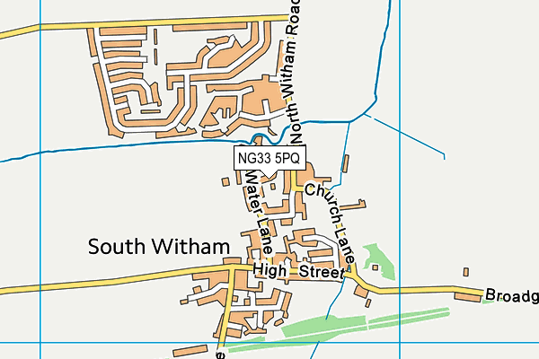 NG33 5PQ map - OS VectorMap District (Ordnance Survey) NG33 5PQ map - OS VectorMap District (Ordnance Survey)