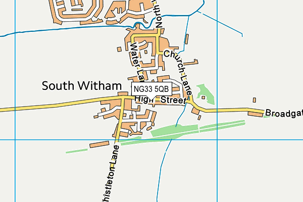 NG33 5QB map - OS VectorMap District (Ordnance Survey) NG33 5QB map - OS VectorMap District (Ordnance Survey)