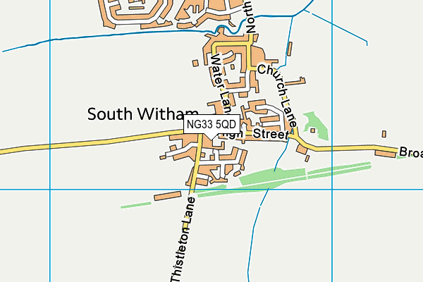 NG33 5QD map - OS VectorMap District (Ordnance Survey) NG33 5QD map - OS VectorMap District (Ordnance Survey)