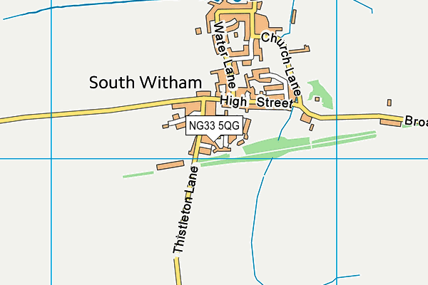 NG33 5QG map - OS VectorMap District (Ordnance Survey) NG33 5QG map - OS VectorMap District (Ordnance Survey)