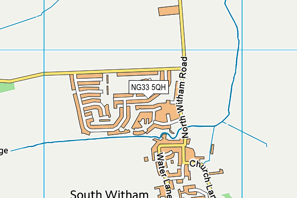NG33 5QH map - OS VectorMap District (Ordnance Survey) NG33 5QH map - OS VectorMap District (Ordnance Survey)