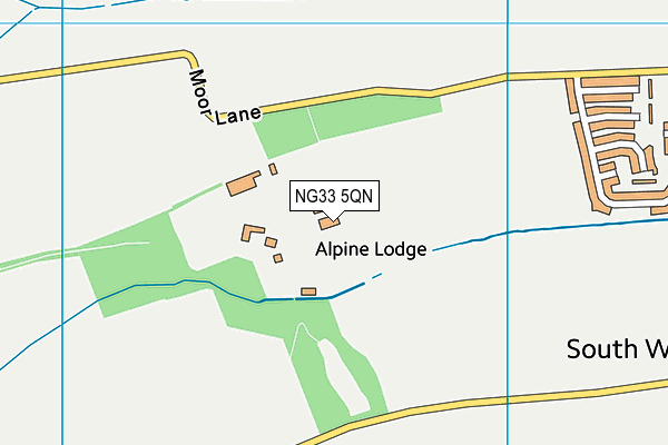 NG33 5QN map - OS VectorMap District (Ordnance Survey) NG33 5QN map - OS VectorMap District (Ordnance Survey)
