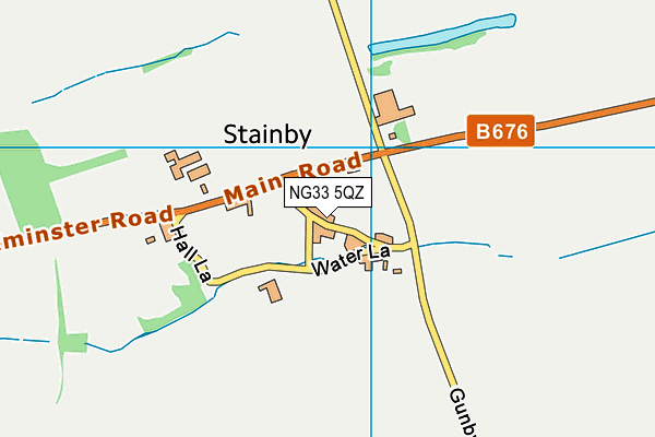 NG33 5QZ map - OS VectorMap District (Ordnance Survey) NG33 5QZ map - OS VectorMap District (Ordnance Survey)