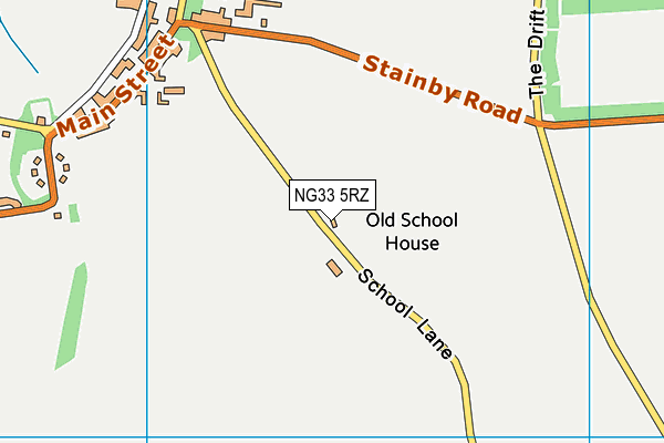 NG33 5RZ map - OS VectorMap District (Ordnance Survey) NG33 5RZ map - OS VectorMap District (Ordnance Survey)
