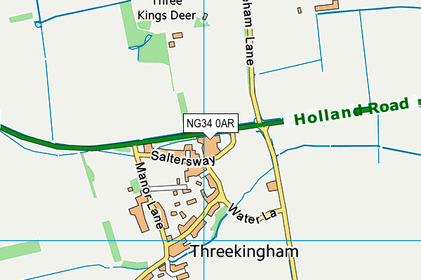 NG34 0AR map - OS VectorMap District (Ordnance Survey) NG34 0AR map - OS VectorMap District (Ordnance Survey)