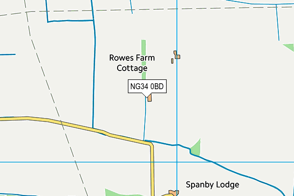 NG34 0BD map - OS VectorMap District (Ordnance Survey) NG34 0BD map - OS VectorMap District (Ordnance Survey)