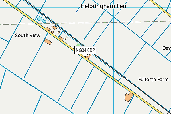NG34 0BP map - OS VectorMap District (Ordnance Survey) NG34 0BP map - OS VectorMap District (Ordnance Survey)