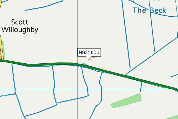 NG34 0DU map - OS VectorMap District (Ordnance Survey) NG34 0DU map - OS VectorMap District (Ordnance Survey)