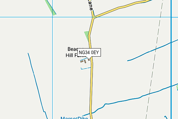 NG34 0EY map - OS VectorMap District (Ordnance Survey) NG34 0EY map - OS VectorMap District (Ordnance Survey)