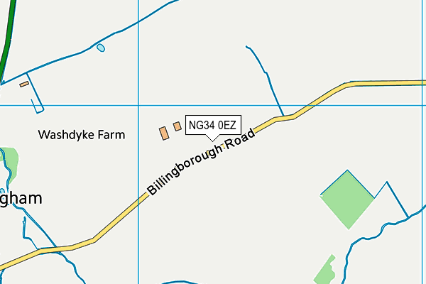 NG34 0EZ map - OS VectorMap District (Ordnance Survey) NG34 0EZ map - OS VectorMap District (Ordnance Survey)