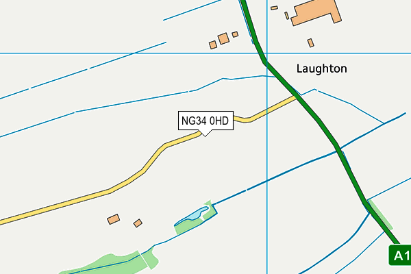 NG34 0HD map - OS VectorMap District (Ordnance Survey) NG34 0HD map - OS VectorMap District (Ordnance Survey)