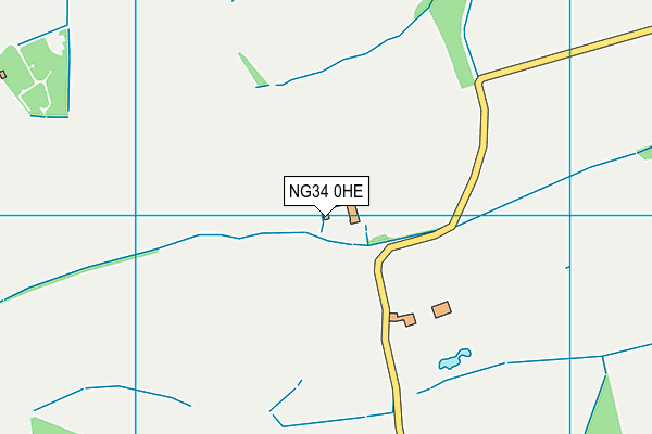 NG34 0HE map - OS VectorMap District (Ordnance Survey) NG34 0HE map - OS VectorMap District (Ordnance Survey)