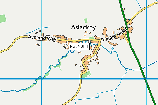 NG34 0HH map - OS VectorMap District (Ordnance Survey) NG34 0HH map - OS VectorMap District (Ordnance Survey)