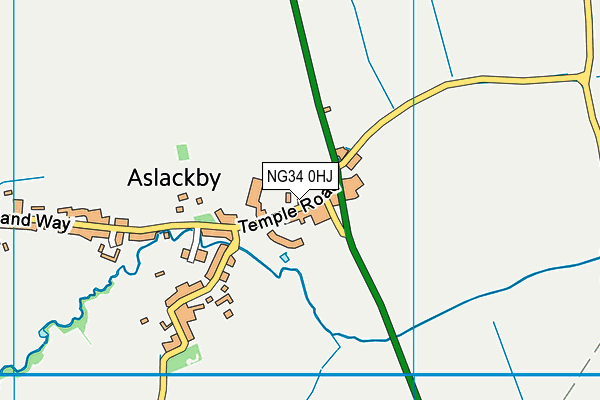 NG34 0HJ map - OS VectorMap District (Ordnance Survey) NG34 0HJ map - OS VectorMap District (Ordnance Survey)