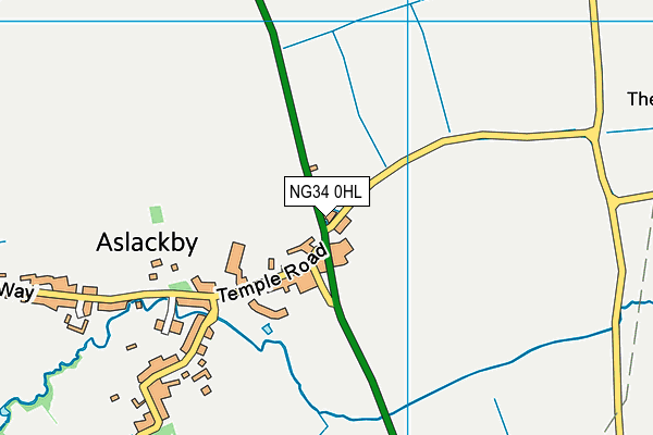 NG34 0HL map - OS VectorMap District (Ordnance Survey) NG34 0HL map - OS VectorMap District (Ordnance Survey)