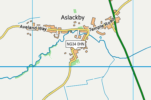 NG34 0HN map - OS VectorMap District (Ordnance Survey) NG34 0HN map - OS VectorMap District (Ordnance Survey)
