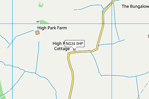 NG34 0HP map - OS VectorMap District (Ordnance Survey) NG34 0HP map - OS VectorMap District (Ordnance Survey)