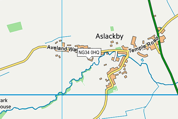 NG34 0HQ map - OS VectorMap District (Ordnance Survey) NG34 0HQ map - OS VectorMap District (Ordnance Survey)